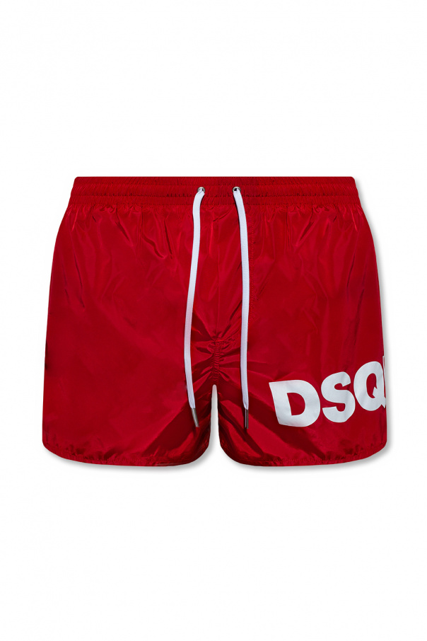 SchaferandweinerShops CF Red Swim shorts with Roka Dsquared2 Roll Sleeves Drawstring Dress